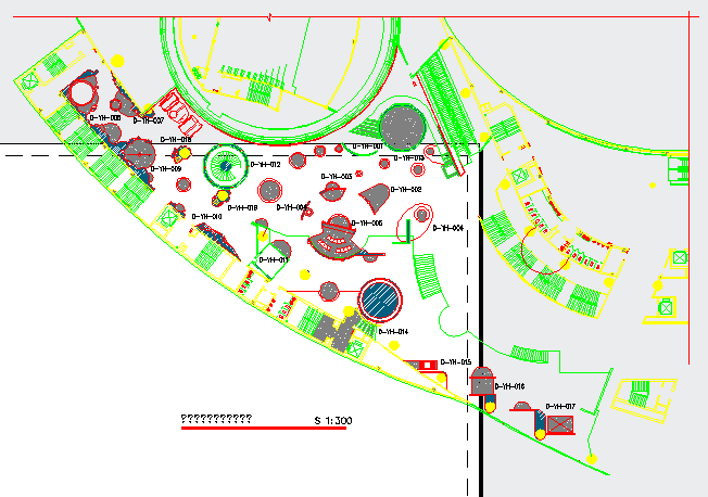 某宇航科技展厅环境CAD设计平立面布置图