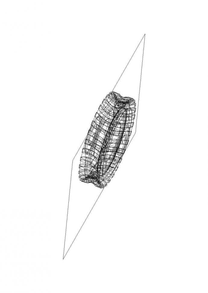 某齿轮类蜗轮立体图CAD节点平面设计_图1
