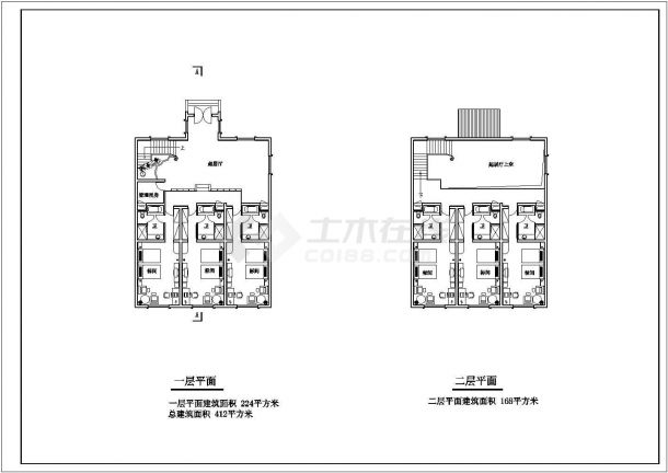 某酒店单元CAD节点剖面设计图纸-图一