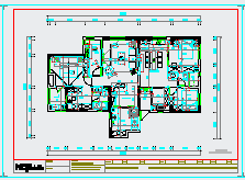 现代-三室两厅120㎡-雅居家装设计cad施工图-图一