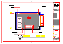 现代简约清新-四室两厅装修设计cad图纸_图1