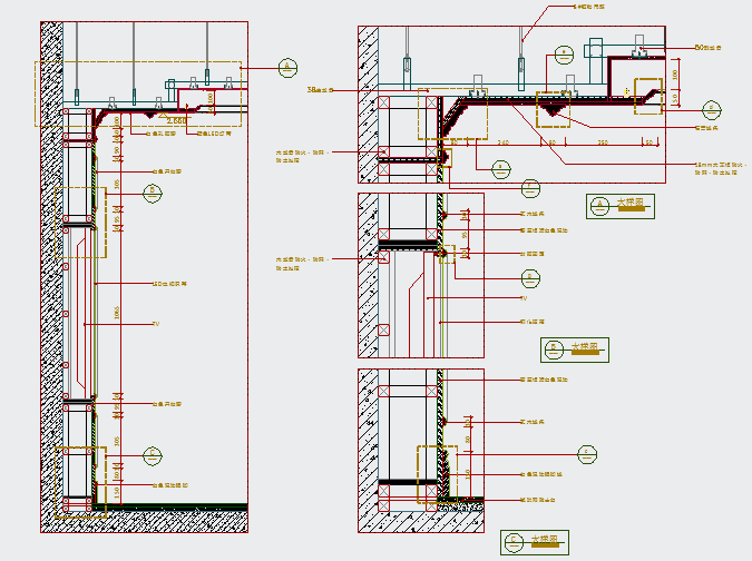 某咖啡厅CAD构造详细完整节点_图1