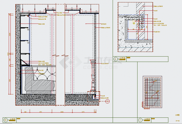 某咖啡厅CAD设计完整构造节点-图一