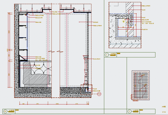 某咖啡厅CAD设计完整构造节点_图1