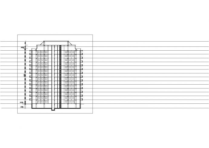 衡阳市东方花园小区14层框架结构住宅楼平立面设计CAD图纸_图1