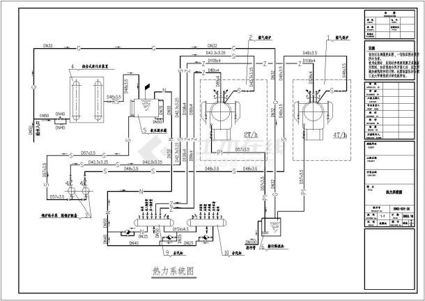 某燃气锅炉房CAD详细节点剖面设计图-图二