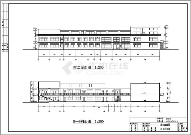 某长68.03米 宽38.1米 二层3985平米高校学生活动中心建筑CAD完整全套设计-图一