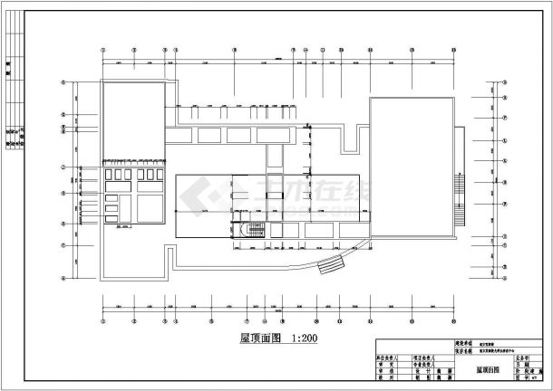 某长68.03米 宽38.1米 二层3985平米高校学生活动中心建筑CAD完整全套设计-图二