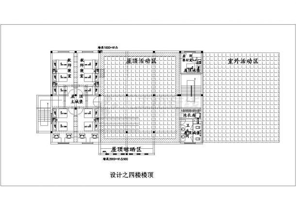江苏省南京市滨江幼儿园一楼教室设计装修CAD图纸-图一