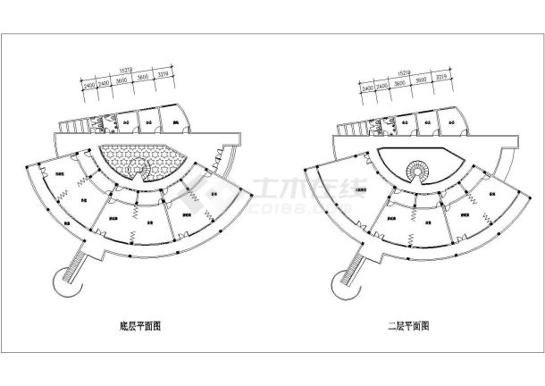 北京市曙光幼儿园改建装修设计CAD图纸-图二