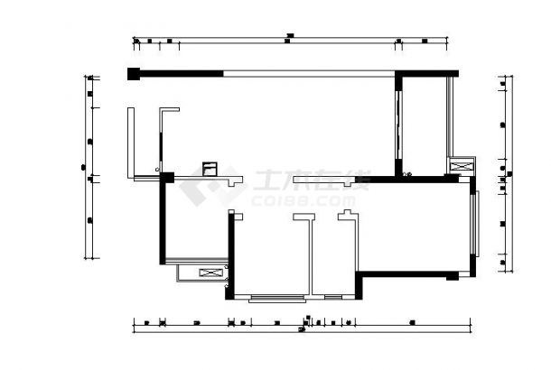 精品简约欧式三居室样板间室内设计装修施工图-图二