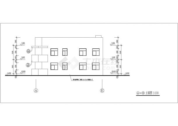 四川省成都市金苹果银都国际幼稚园扩建装修设计CAD图纸-图一