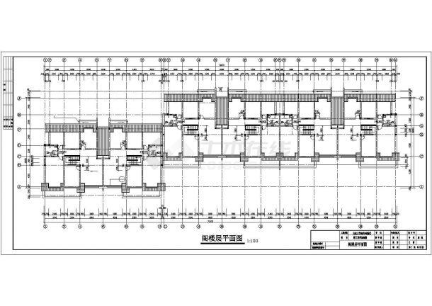 宁波市某中学教师家属院5层砖混结构住宅楼建筑设计CAD图纸（带阁楼）-图一