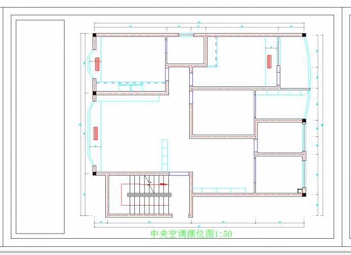 某地三室两厅装修图CAD图纸_图1