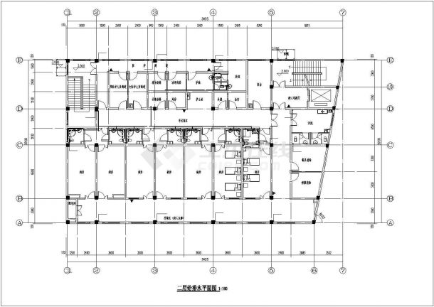 [浙江]九层医疗综合楼给排水施工图纸（含设计说明）-图二