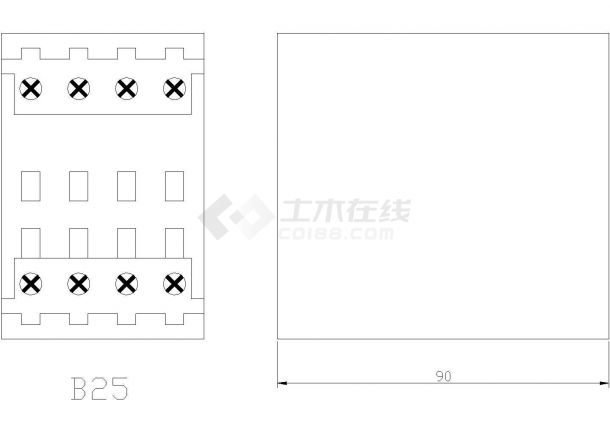 某接触器设计总装图-图一