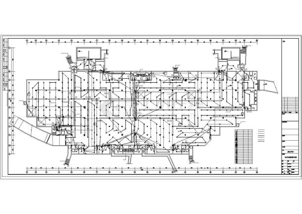 地下汽车库电气建筑布置参考详情图-图一