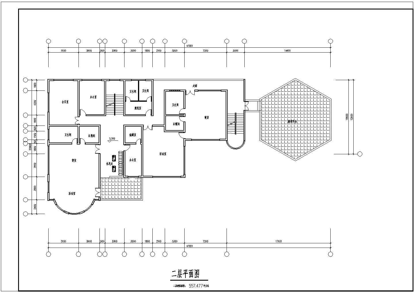 四川省成都市巨人树实验幼儿园活动楼改造设计CAD图纸