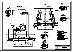 尾水出口结构布置图 结构配筋图纸