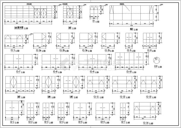 浙江省宁波市实验幼儿园办公楼装修设计CAD图纸-图二