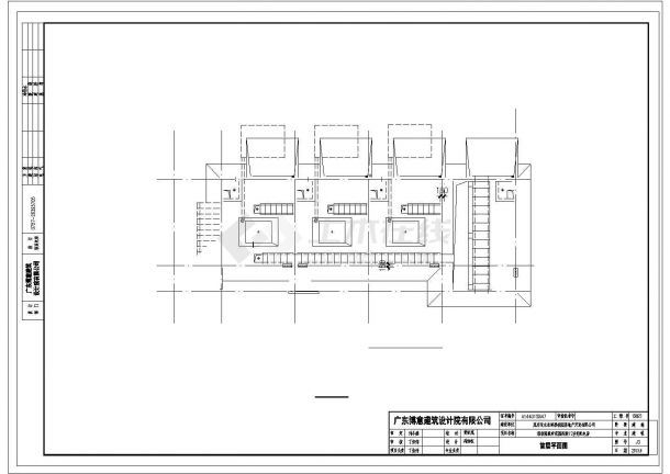 [广东]2层框架结构变配电房建筑结构施工图-图一