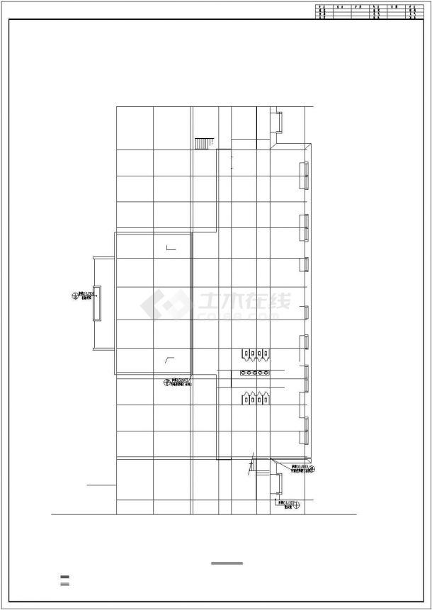 戏楼东楼组合建筑全套施工cad图-图一