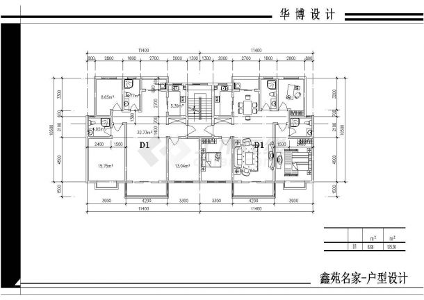 常熟市某小区6层砖混结构组合式住宅楼平立面设计CAD图纸（含户型图）-图二