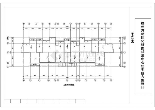 成都市吉祥花园小区5层砖混结构双拼住宅楼建筑设计CAD图纸（2套方案）-图一