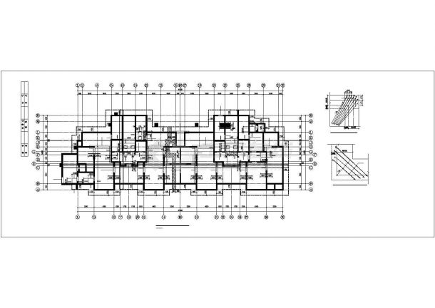 某地下2层地上33层钢混剪力墙住宅楼结构施工CAD图-图二