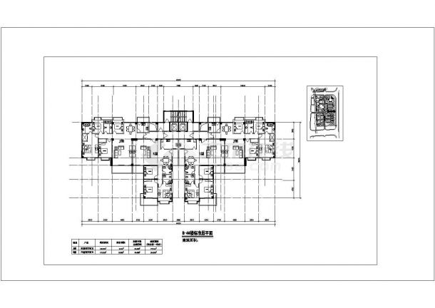 广州市新瑾花园小区经典实用性平面户型设计CAD图纸（13张）-图一