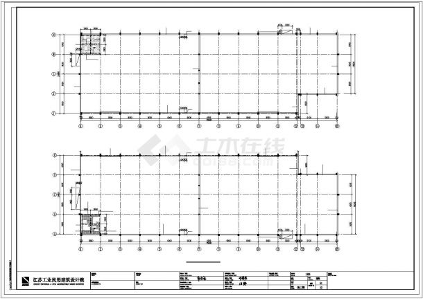 古比雪夫主厂房结构施工图(含设计说明）-图二
