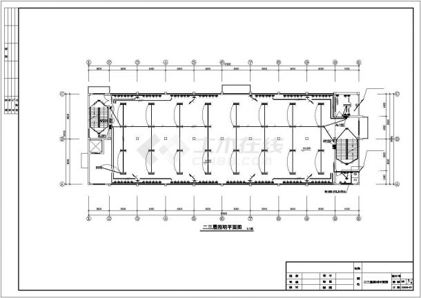 3层2358㎡服装厂电气施工设计图-图二