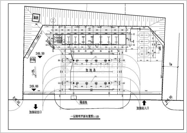 某国有大型加油站电气cad详图-图一