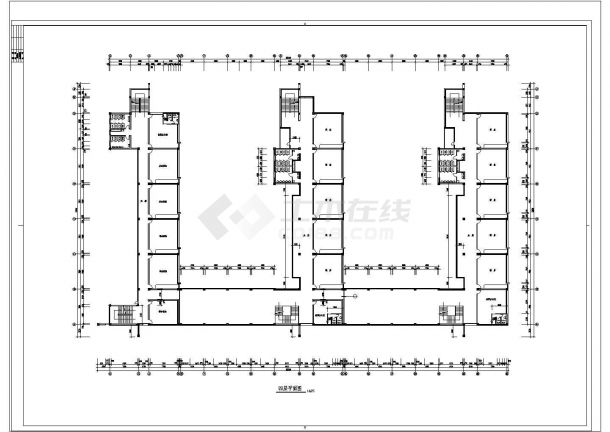 某地区教学楼建筑完工cad详图-图二