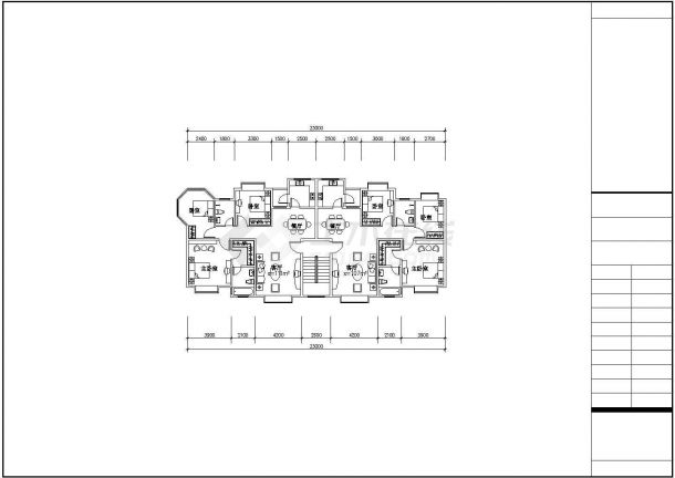 长沙市云路花园小区经典热门的平面户型设计CAD图纸（45张）-图二