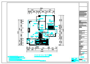 金河谷住宅雅居装修设计cad施工图含效果图_图1