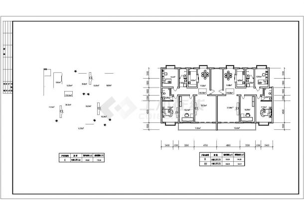 丽水市富春家园小区总平面规划设计CAD图纸（占地6万平米/含户型图）-图二