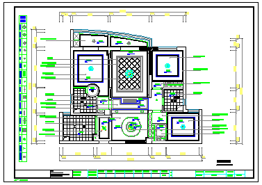  CAD design and construction drawing for decoration of European style three rooms in a community - Figure 2