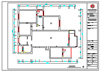 某住宅三居室装修设计cad竣工图（含实景）-图二