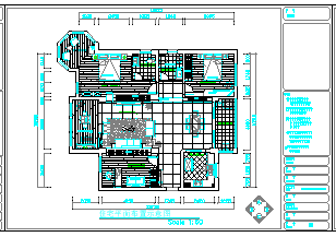某住宅三室两厅黑白经典装修设计cad施工图（含效果）-图二