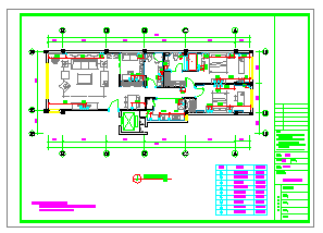 某住宅小区户型样板间装修cad设计施工图纸_图1