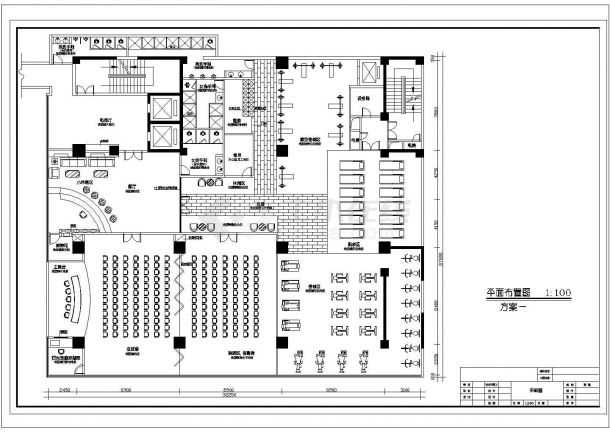 某900平米健身会所CAD建筑设计完整施工图-图二