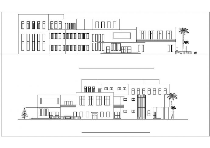 某60.8×40.1米 三层大学生活动中心CAD全套框架结构设计施工图_图1
