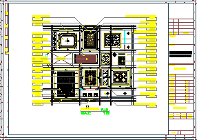 某豪华中式别墅装修设计cad施工图含效果图-图二