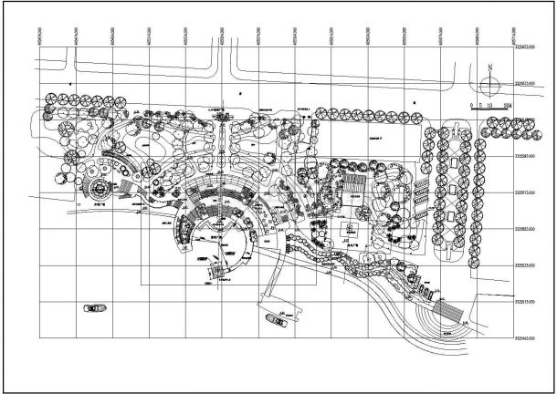 某滨水景观设计CAD详细节点完整施工图纸灯光-图一