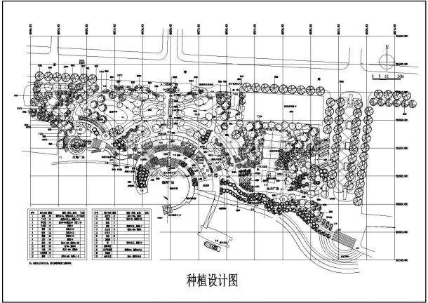 某滨水CAD构造施工图纸种植设计-图一