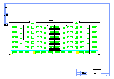 【6层】3000平米左右六层框架住宅楼cad设计图（建筑图结构图计算书）-图一