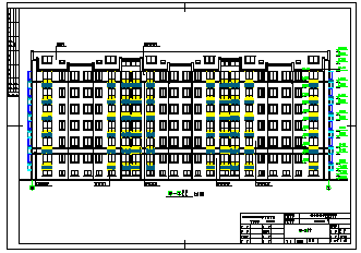 【6层】3470平米六层砖混住宅cad设计图（计算书、答辩PPT、建筑、结构图）-图一