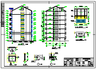【6层】3470平米六层砖混住宅cad设计图（计算书、答辩PPT、建筑、结构图）-图二