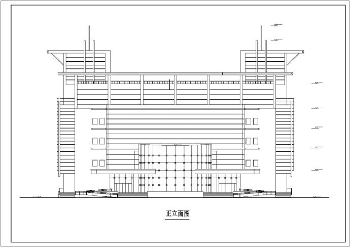 某文化馆设计建筑CAD完整施工图_图1